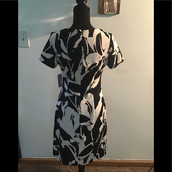 Gorgeous black and white cap sleeve dress - Picture 2 of 2